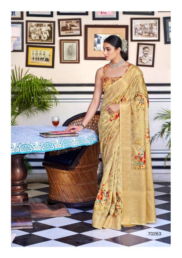 Shangrila Shimona Viscouse Digital 2 Printed Fancy Festive Wear Latest Saree Collection